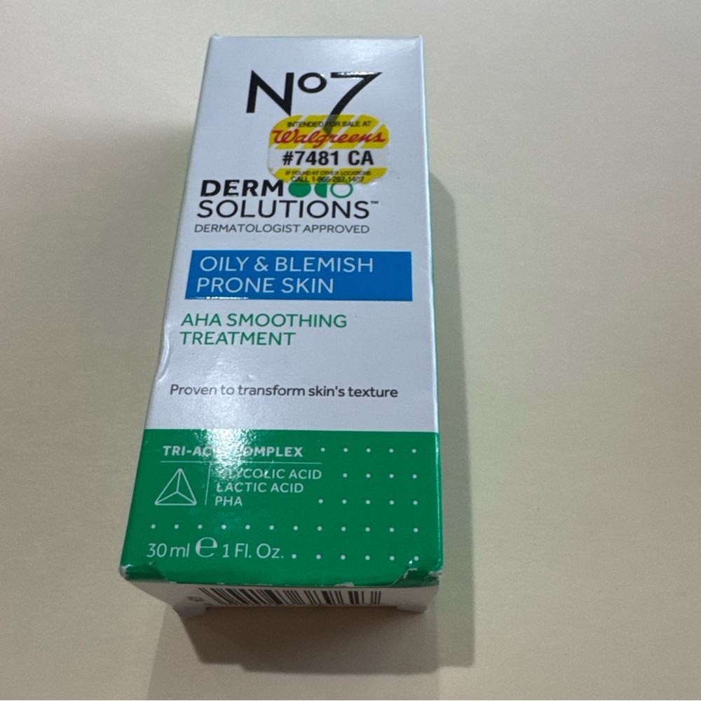 No 7 Derm Solutions AHA Smoothing Treatment